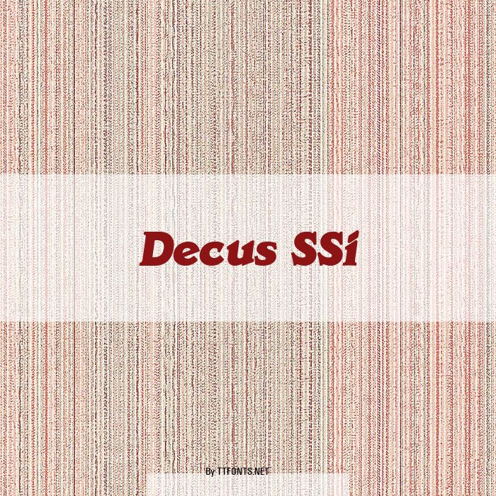 Decus SSi example